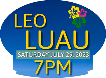 2023 LEO Luau in Oceanside Logo